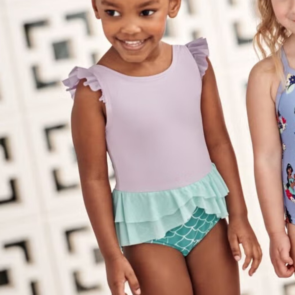 NWT Hanna Andersson Disney Ariel Swimsuit - Size 8 - Ariel Mermaid Bathing Suit